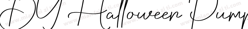 BY Halloween Pumpkin字体转换